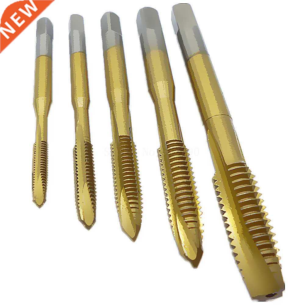 5pc Electroplating Hss Straight Fluted Machine Screw Tap M3