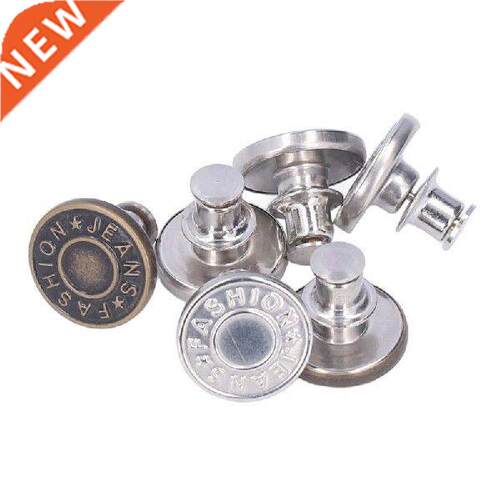 12pcs Button Pins Removble Detchble Steel Slot Design