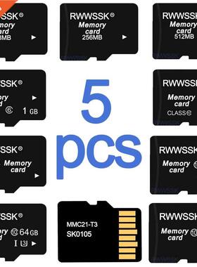 5pcs/Lot Brand New High Speed Micro Tf Card 128MB 256MB 512M