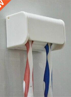 New 1pc White Plastic Adhesive Sticker Toothbrush Holder