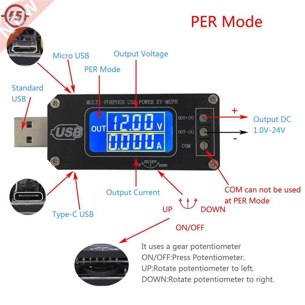 DC-DC Boost Buck Converter USB Step UP / Down Power Supply L