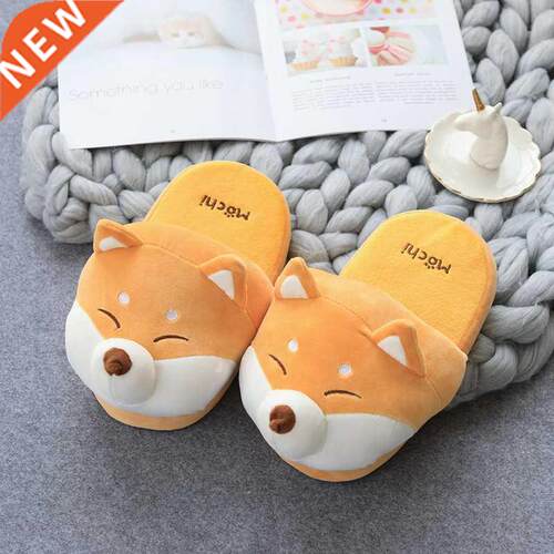 Women Winter Home Slippers Couples Cartoon panda Slides Non-