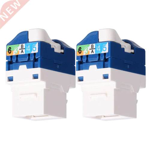 2pcs Networks Cable Connector Cat6 Networks Module Rotating