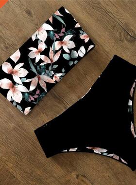 Bikini 2021 Swimwear Swimsuit Women Print High Waist Bikini