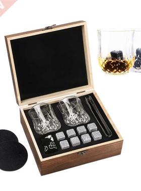 Whisky Stones Gift Set Reusable Whisky Ice Cubes Glasses