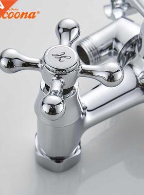 Chrome Bathtub Faucet Bathroom Bathtub Shower Set Wall Fauc