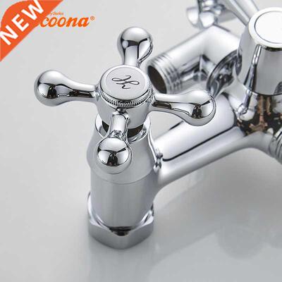 Chrome Bathtub Faucet Bathroom Bathtub Shower Set Wall Fauc