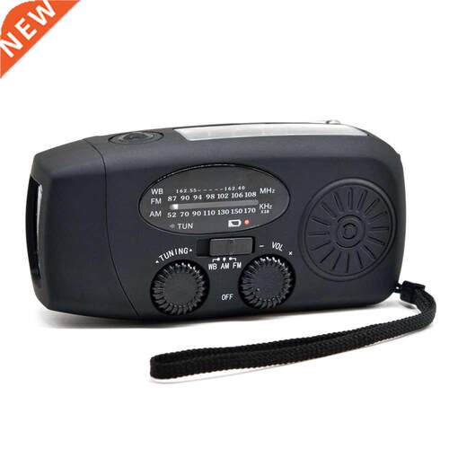 Portable Hand Crank Radio - 1000mAh AM/FM Emergency Radio fo