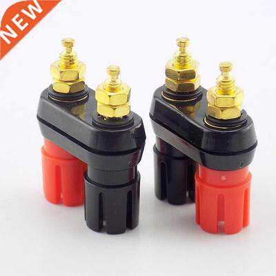1pcs Dual Female banana plug Speaker Gold plating post termi
