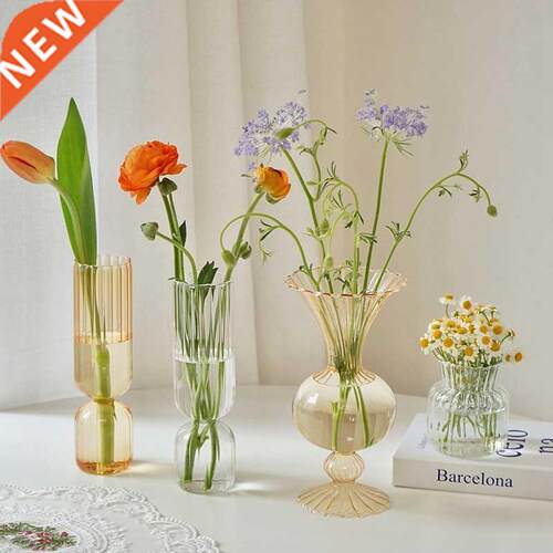 Ins Style Glass Vase Creative Flower Vase Plant Pots Home De