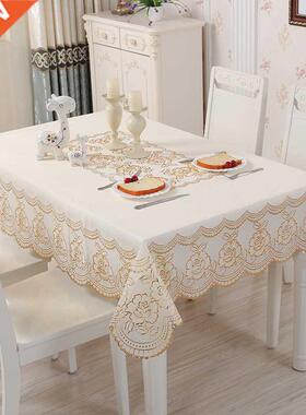 European-style Bronzing Printing Tablecloth Waterproof