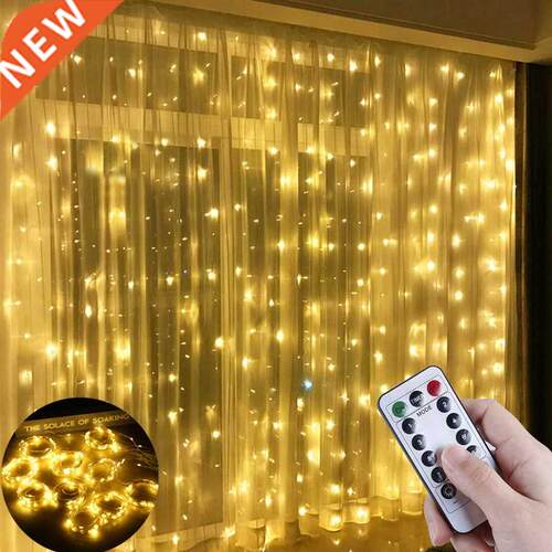 LED Curtain Garland on The Window USB Power Fairy Lights Fes