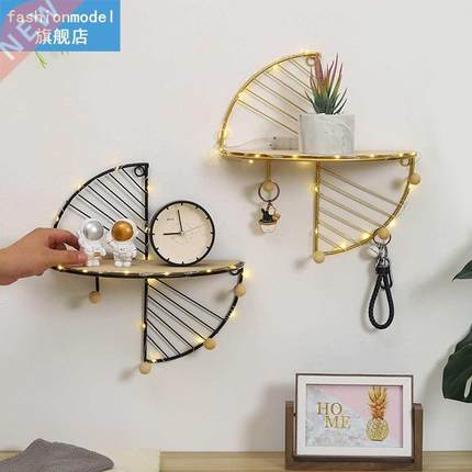 Simple Free Punching Hanging Hook Rack Metal Wall Mounted Li