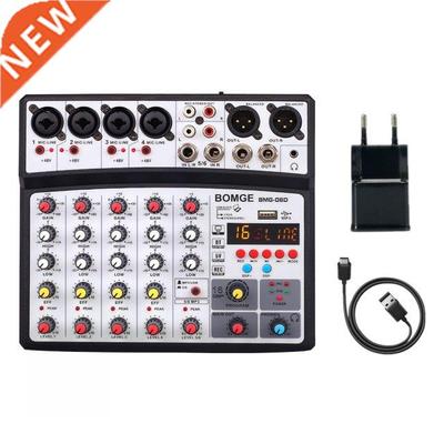6 Channels Audio Mixer Portable Sound Mixing Console USB Int