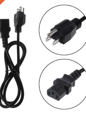 US Plug 3-Pin AC Power Cord Cable Cable Wire 1.2m For AC Ada