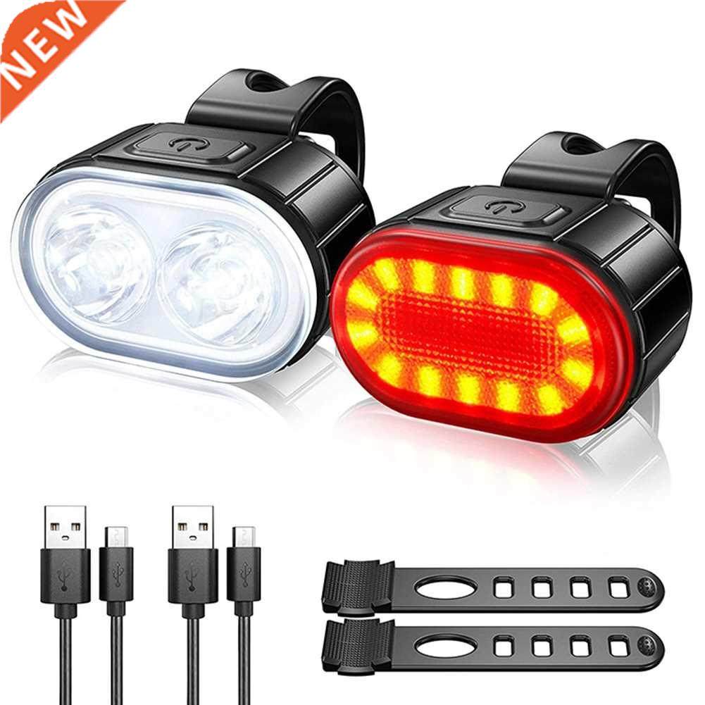 Bright Cycling Bicycle Bike Head Front Light+Tail Light Set图片