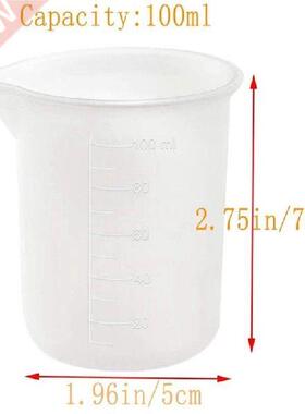Silicone 100ml Measuring Cup For Jewelry Crystal Scale