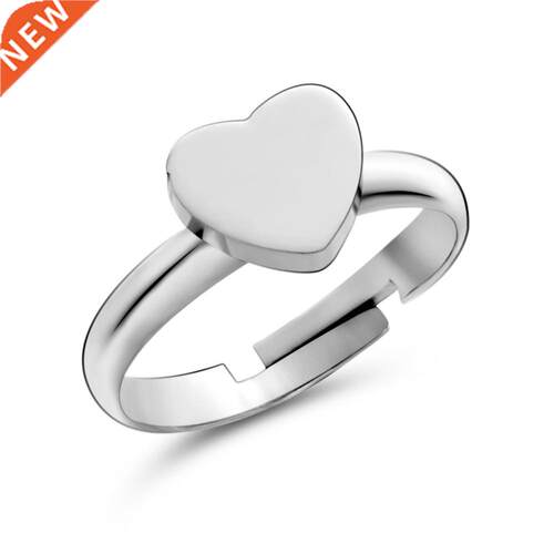 Vintage 3 Colors Stainless Steel Punk Letter Open Rings Des