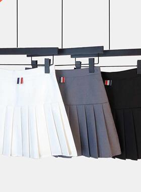 Suit material TB pleated skirt A wo was thin wild white sh