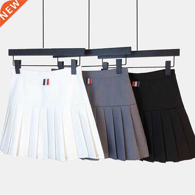 Suit material TB pleated skirt A wo was thin wild white sh