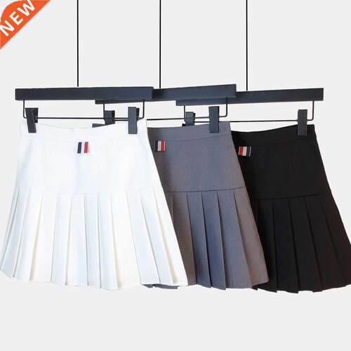 Suit material TB pleated skirt A wo was thin wild white sh