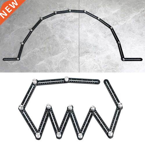 12 Fold Aluminium Alloy Angle Ruler Finder Adjustable Measur
