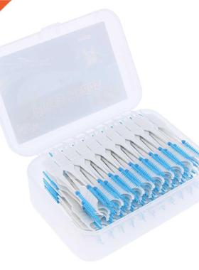 200pcs Inter Brush Tooth Pick Flosser Toothpick Stick Tool
