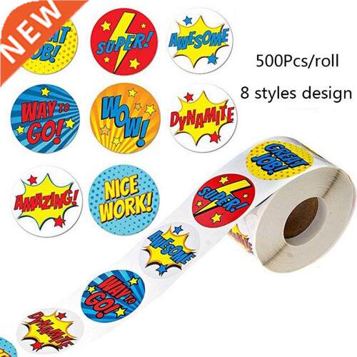 Super Hero Reward Stickers 100-500pcs Stickers 8 Super Hero