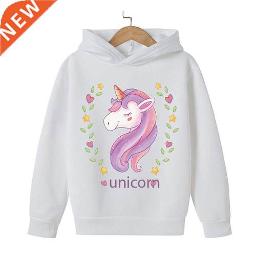 Unicorn Winter Hoodie Crtoon Print Sweter Girl Bby Unicor