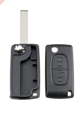 2 Button Remote Key Fob Shell Case Fits For Peugeot 2008 00