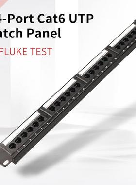 19''1U Rack 24 Port CAT6 Patch Panel RJ45 Network Unshielded