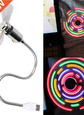 NEW Portable Mini USB2.0 Desk Cool Fan with 5 Color LED Ligh