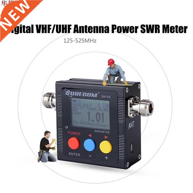 SW-102 Digital LCD VHF/UHF Antenna Power Meter SWR Standing