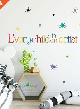 *Every child is an artist Wall er English proverbs for kids