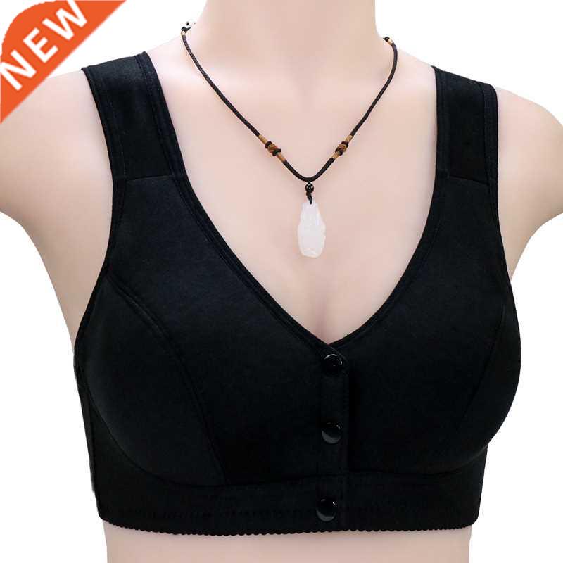 Gobetter Women Thin Front-Close Underwear Bras for Middle Ag