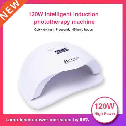 SUN 19PRO Nail Lamp 120W Nail UV LED Lamp Gel Nail Dryer