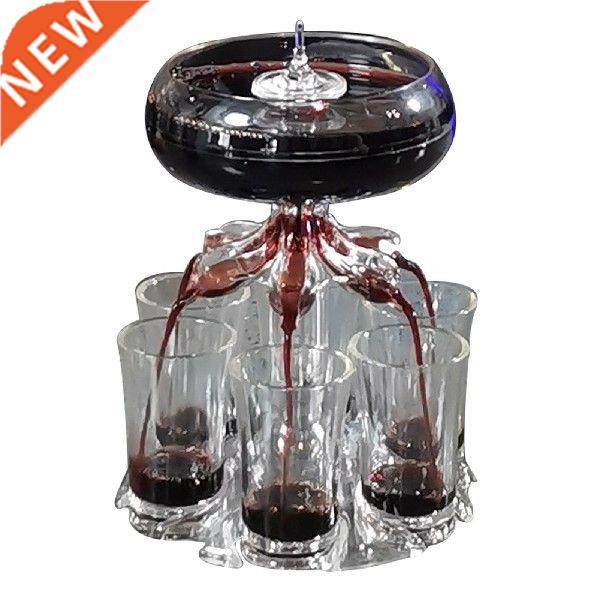 6 Shot Glasses Wine Whiskey Dispenser Bar Glass Holder With图片