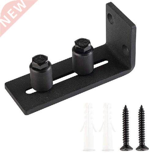 Barn Door Sliding Door Hanging Rail Anti-Sway Device Black