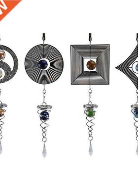 DIY Rotating Wind Chime Personality Novelty Metal Hanging