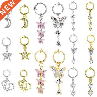 Heart Fake Belly Button Ring Fake Belly Piercing Butterfly C