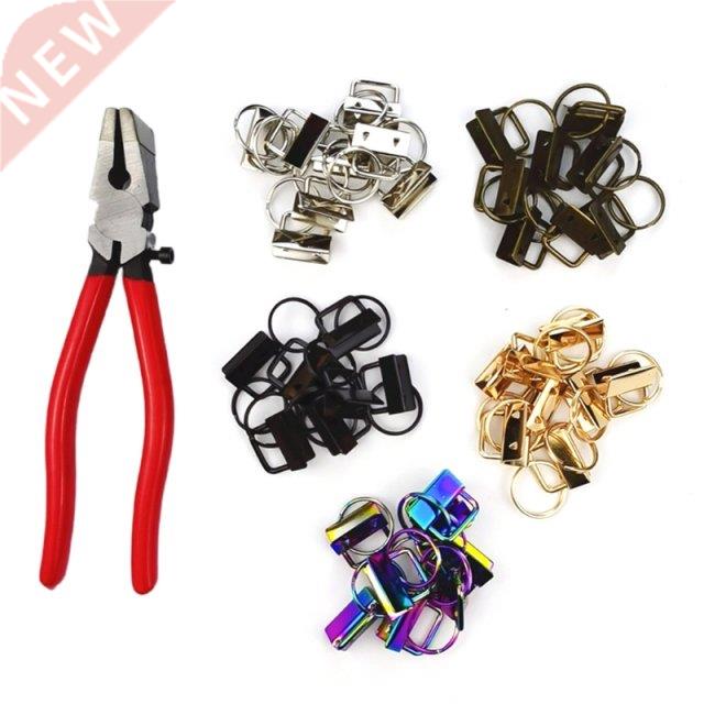 5 Colors Key Fob Hardware Made of Metal Keychain Kit Key Cha