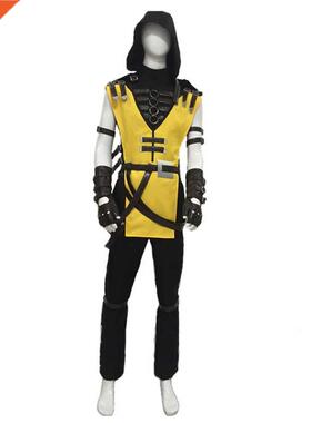 Game Mortal Scorpion Hanzo Hasashi Cosplay Costume For Adul