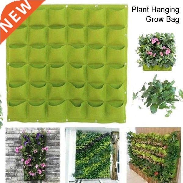Wall Hanging Planting Bags 5 Sizes Pockets Green Grow Bag