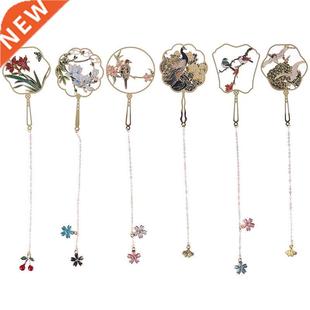 1pc Metal Bookmark Chnese Style Color Tassel Retro Book Mar