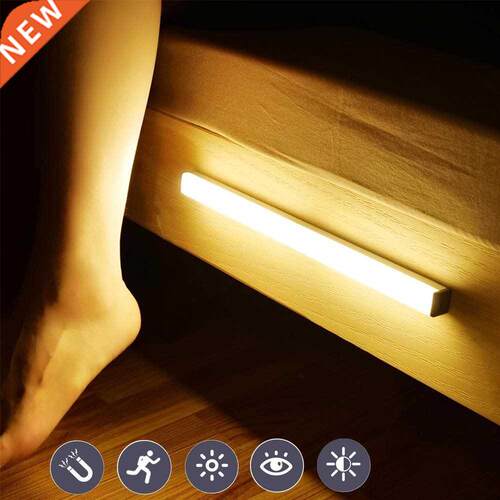 LED Closet Night Light Motion Sensor Magnetic Night Lamp For