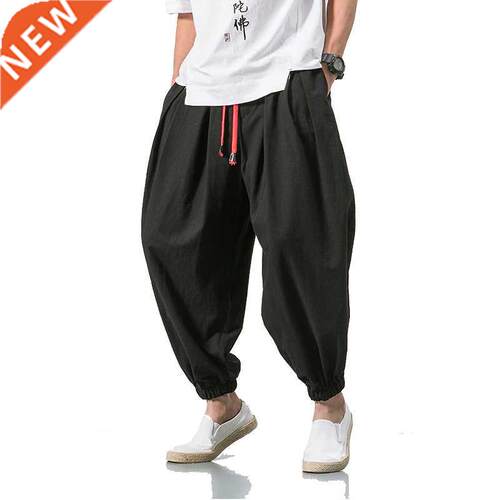 2022 Summer Style Harem Pants Men Chinese Style Casual Loose
