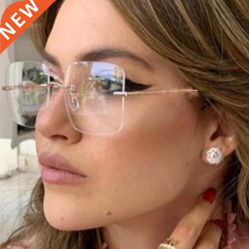 Fashion New Anti Blue Light Blocking Glasses Square Flat Mir