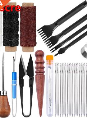 Leather Sewing Kit Hand Stitching Tool With Sewing Needle W