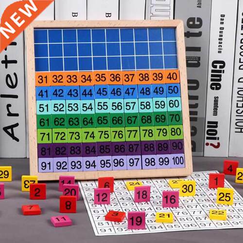 1Set Wooden Montessori Hundred Boa Math 1 To 100 Consecuti