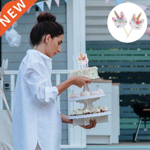 Unicorn Birthday Party Cake Cupcake Topper Picks Dessert